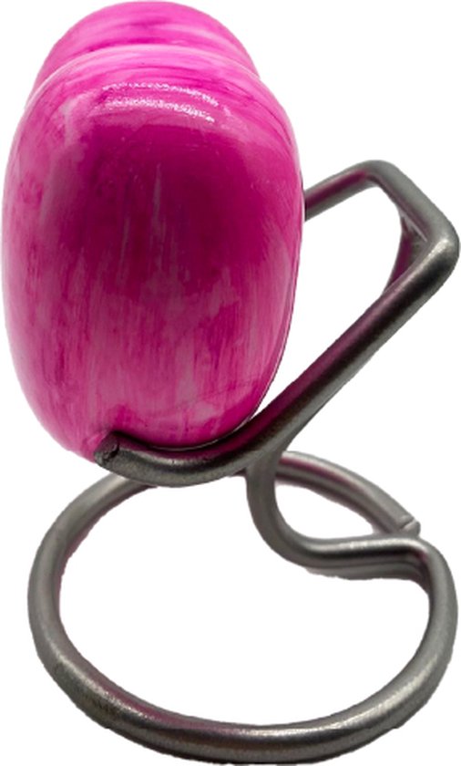 Akerz Mini Urn - wit/roze - Hart - Aluminium - Inclusief Standaard - Graveerbaar - 80ml