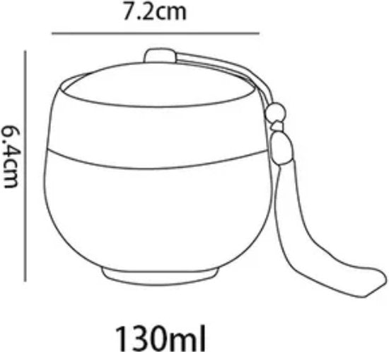 Urn 130 ML - Crematie Urn - Uniek - Voor Huisdieren of Menselijk As - Crematie As - Mini Urn - Decoratie Urn - Rood