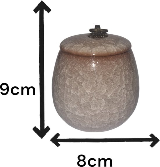 Luxe Urn 170 ML - Crematie Urn - Voor Huisdieren of Menselijk As - Crematie As - Mini Urn - Decoratie Urn - ROZE