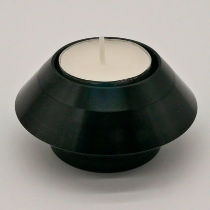 Mini urn - Waxinelichthouder - Zwart kleurig - Met waxinelichtje - Kaars