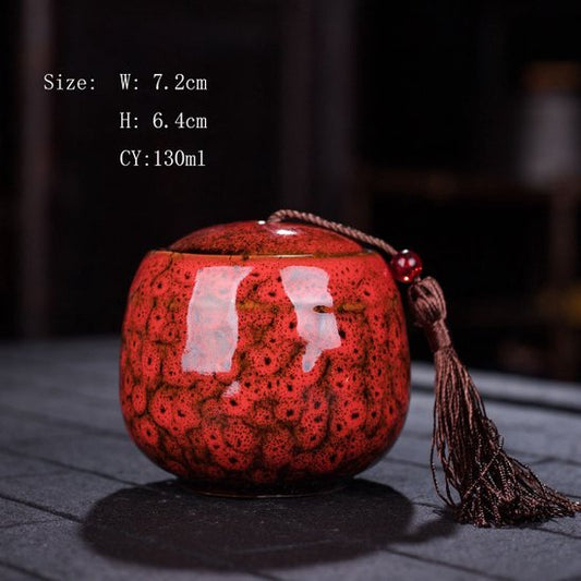 Urn - Rood - Keramiek - 130 ML - Mini