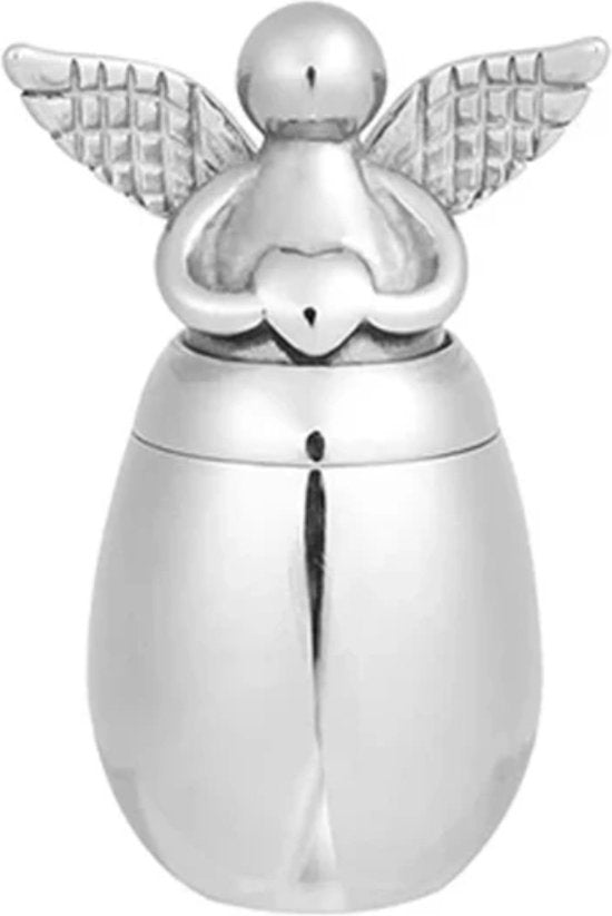 Mini Urn Engel Zilver - Crematie - Ass - Groot - 5 cm.